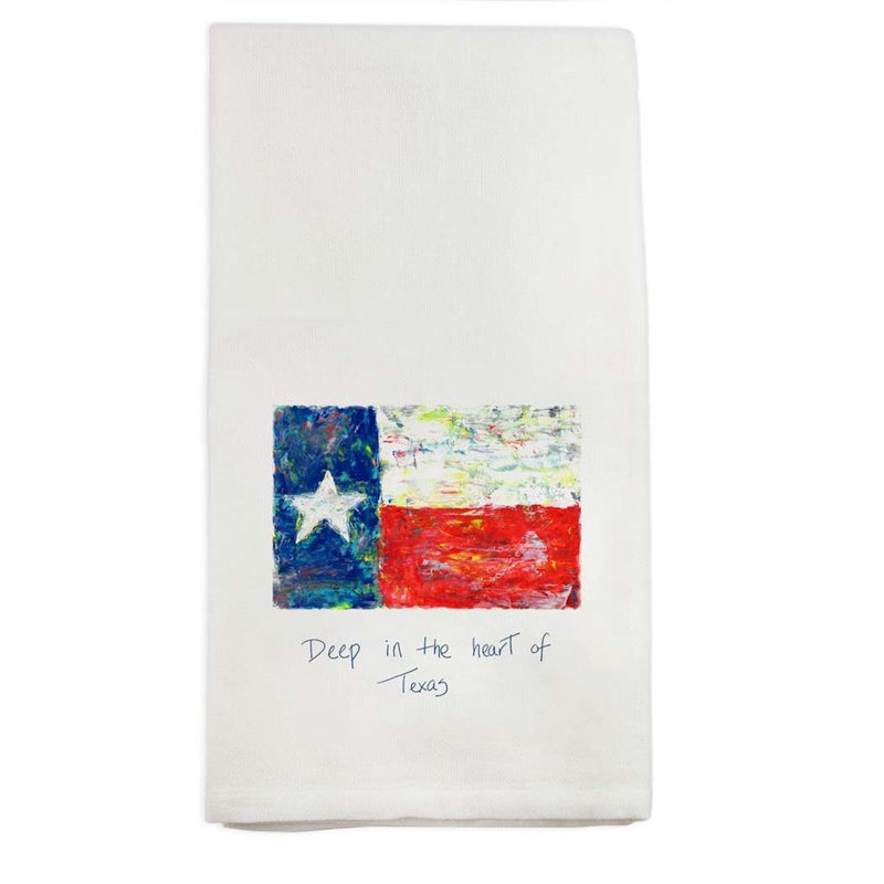 French Graffiti - Deep in the Heart of Texas Dishtowel