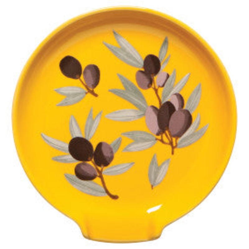 Olives Printed Spoon Rest