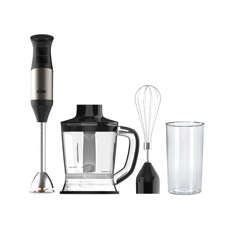 Solac Professional Stainless Steel 600W Hand Blender with Accessories Kit (SJK-1172)