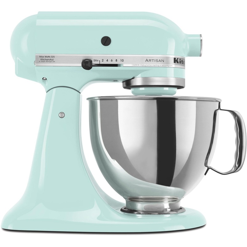 KitchenAid Artisan 5-Quart Tilt-Head Stand Mixer in Ice Blue (KSM150PSIC)