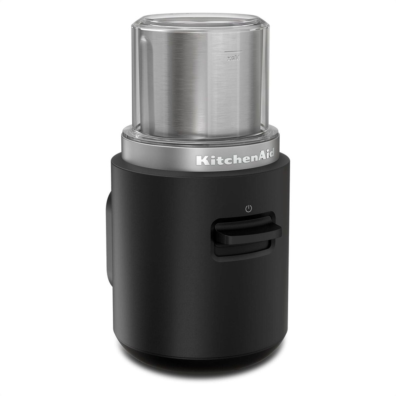 KitchenAid Go Cordless Blade Coffee Grinder in Black Matte - Battery Sold Separately (KBGR100BM)