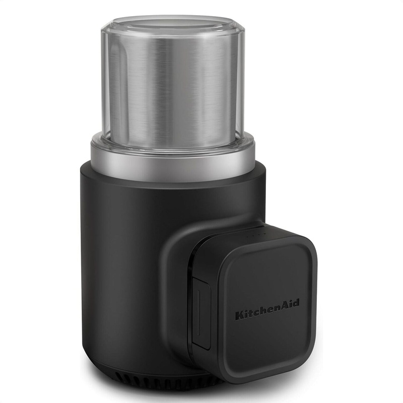 KitchenAid Go Cordless Blade Coffee Grinder in Black Matte with Battery Included (KBGR111BM)