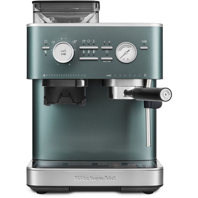 KitchenAid Semi-Automatic Espresso Machine with Burr Grinder in Juniper - 15 Bar Pump (KES6551JP)