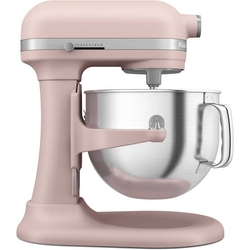 KitchenAid Stand Mixer, 7 Quart Bowl Lift, 11 Speeds in Feather Pink (KSM70SKXXFT)
