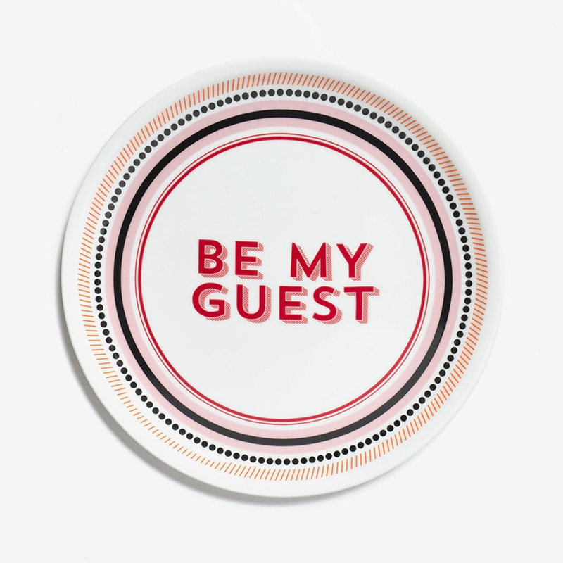 Bitossi Home | "Guest" Pizza Plate - Be My Guest