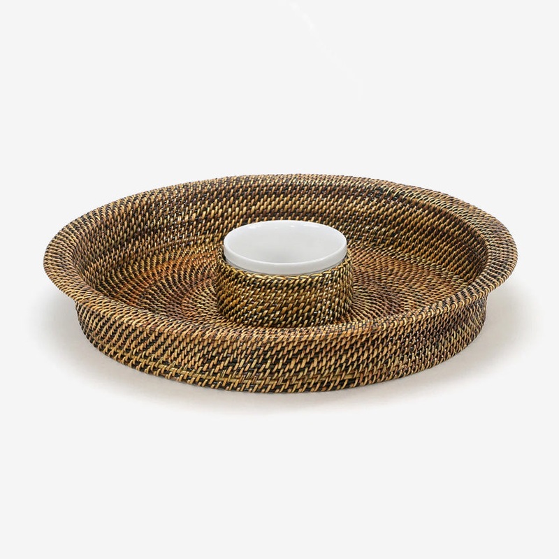 Calaisio | Chip & Dip Round Stoneware Dish