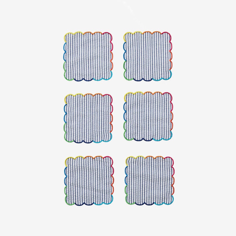 Kim Seybert | Fiesta Cocktail Napkin Multi - Set of 6