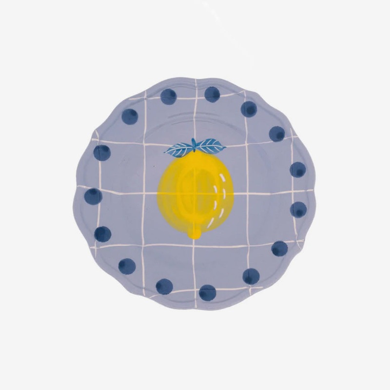 Bitossi Home | Quadri Fruit Plate - Lavender