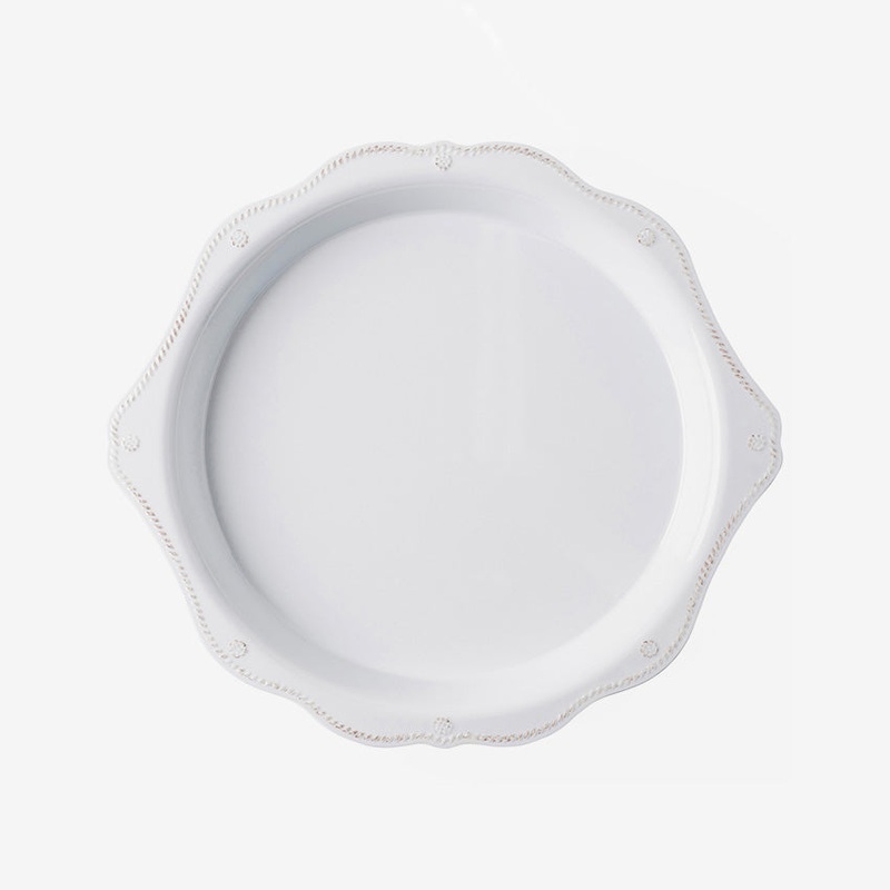Juliska | Berry & Thread Melamine 17" Round Platter - Whitewash