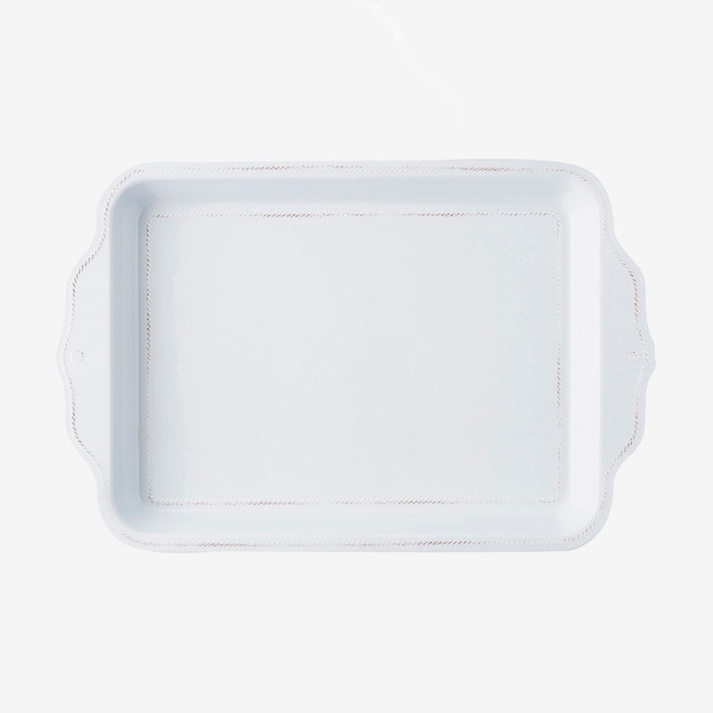 Juliska | Berry & Thread Melamine 24" Tray - Whitewash