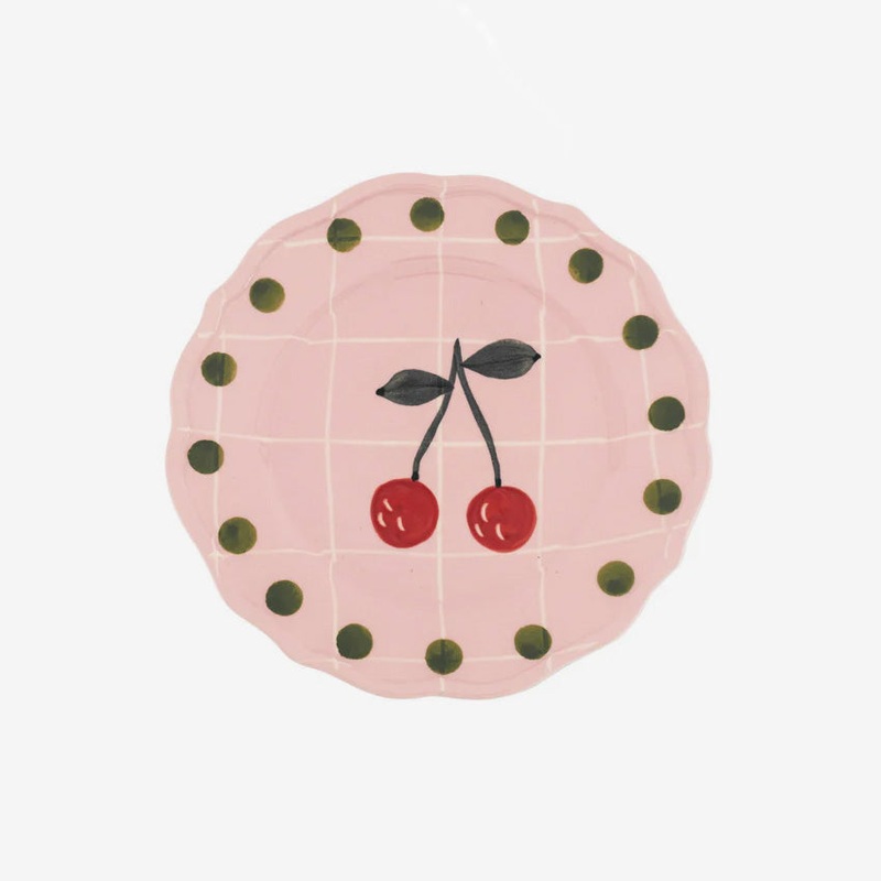 Bitossi Home | Quadri Fruit Plate - Rosa