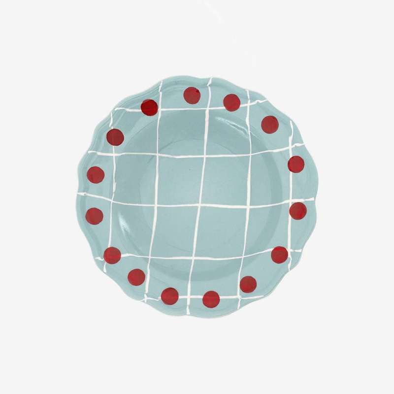 Bitossi Home | Quadri Pois Rim Deep Plate