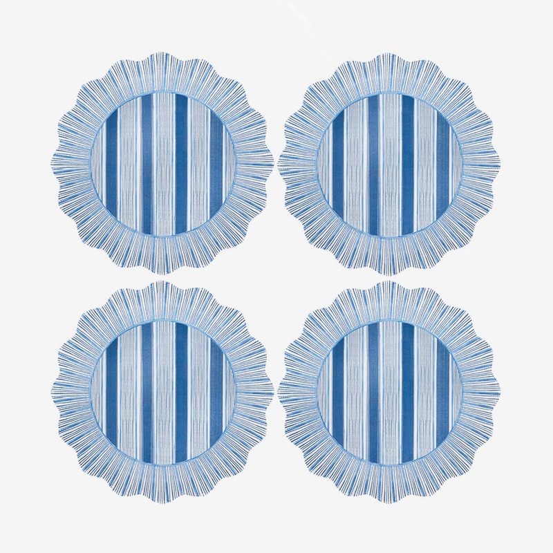 Juliska | Cabana Stripe Melamine Plate - Set of 4