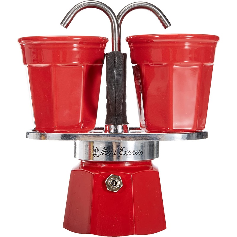 Bialetti Set Mini Express 2 Cups plus 2 Bicchierini - Red
