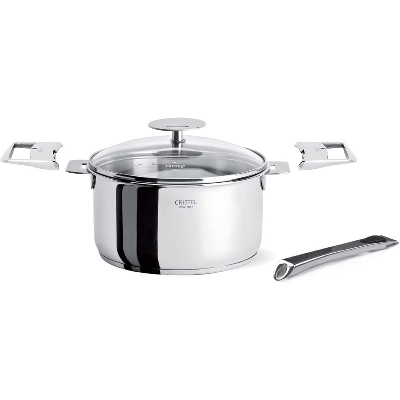 Cristel Casteline Removable Handle - 1 Qt. Saucepan Set
