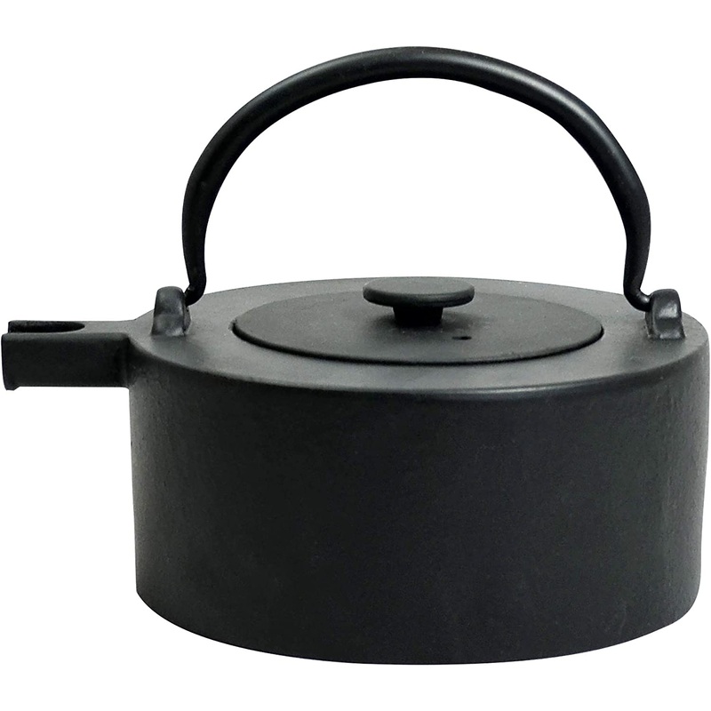 Ja by Freiling Tawa Cast Iron Teapot with Stainless Steel Infuser 17 oz - Black