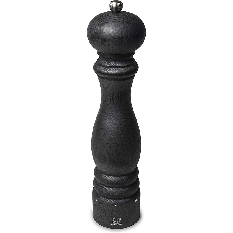 Peugeot Paris u'Select Manual Pepper Mill - Adjustable Grinder - Beechwood, Graphite Finish