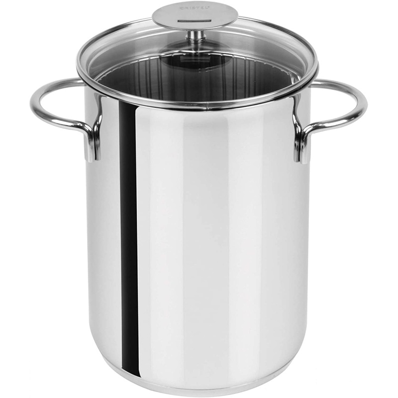 Cristel 3-Ply Stainless Steel - 6" x 11" Asparagus Pot