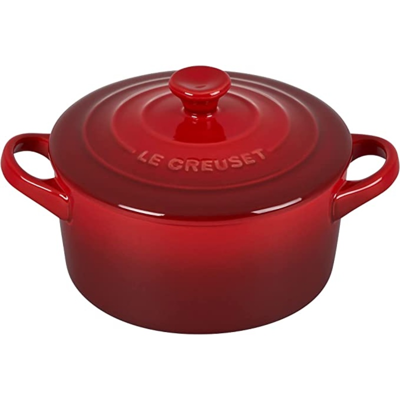 Le Creuset 14 oz. Stoneware Mini Round Cocotte - Cerise