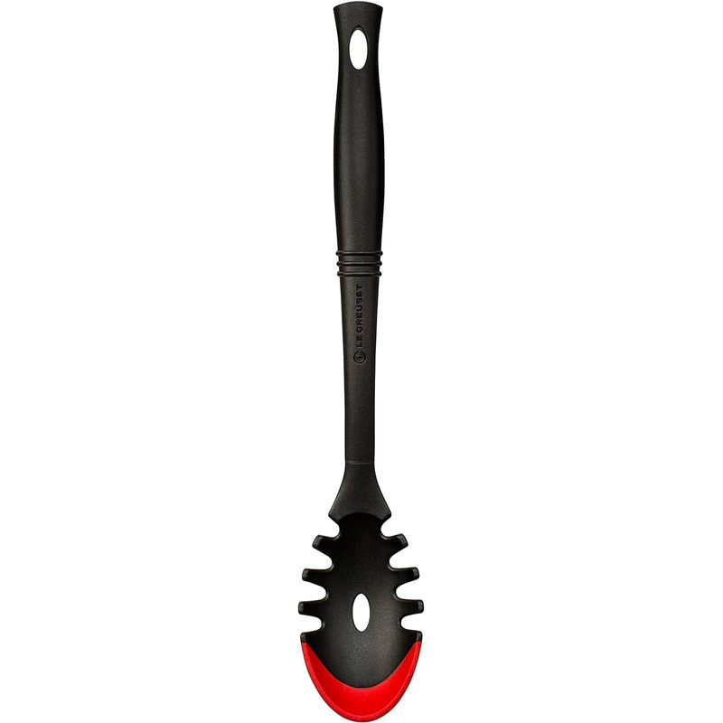 Le Creuset Revolution Bi-Material Pasta Spoon 14" x 2 1/2" - Cerise
