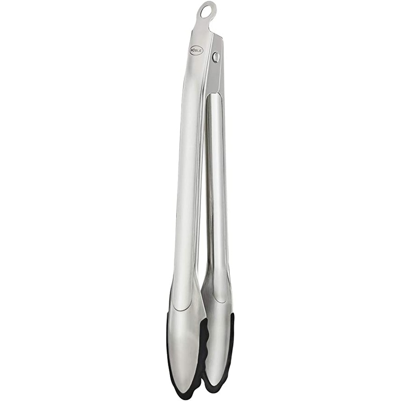 Rosle Stainless Steel Locking Tongs, Silicone - 11.8"