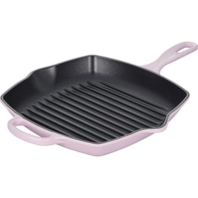 Le Creuset 10 1/4" Signature Square Skillet Grill - Shallot