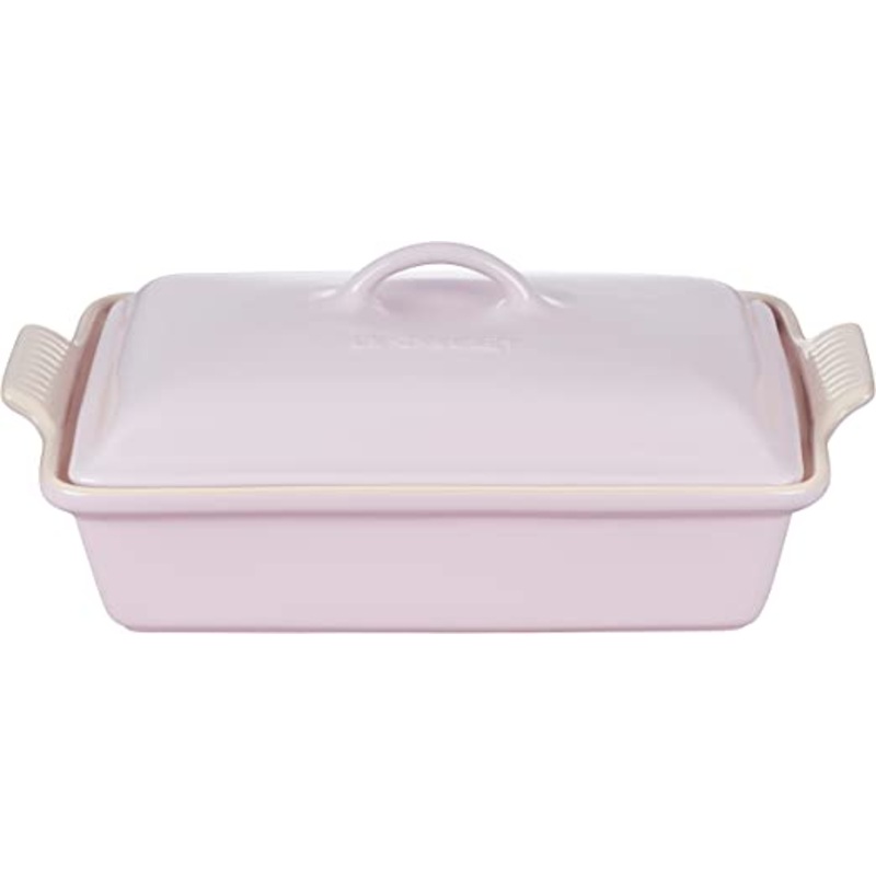 Le Creuset 4 Qt. (12" x 9") Heritage Covered Rectangular Casserole - Shallot