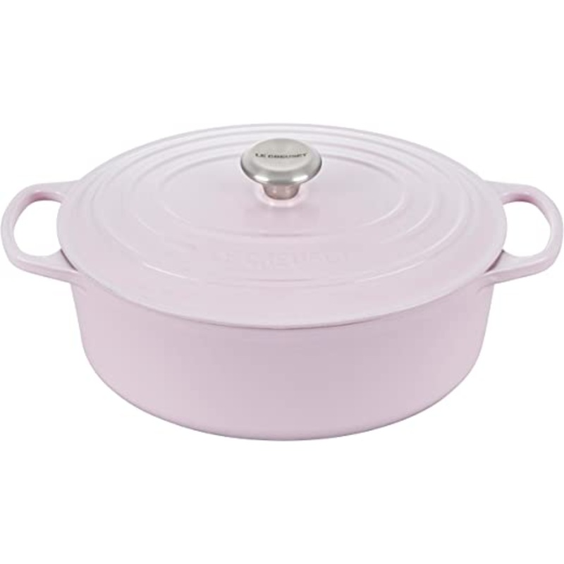 Le Creuset 6 3/4 Qt. Signature Oval Dutch Oven w/Stainless Steel Knob - Shallot- Personalized Engraving Available