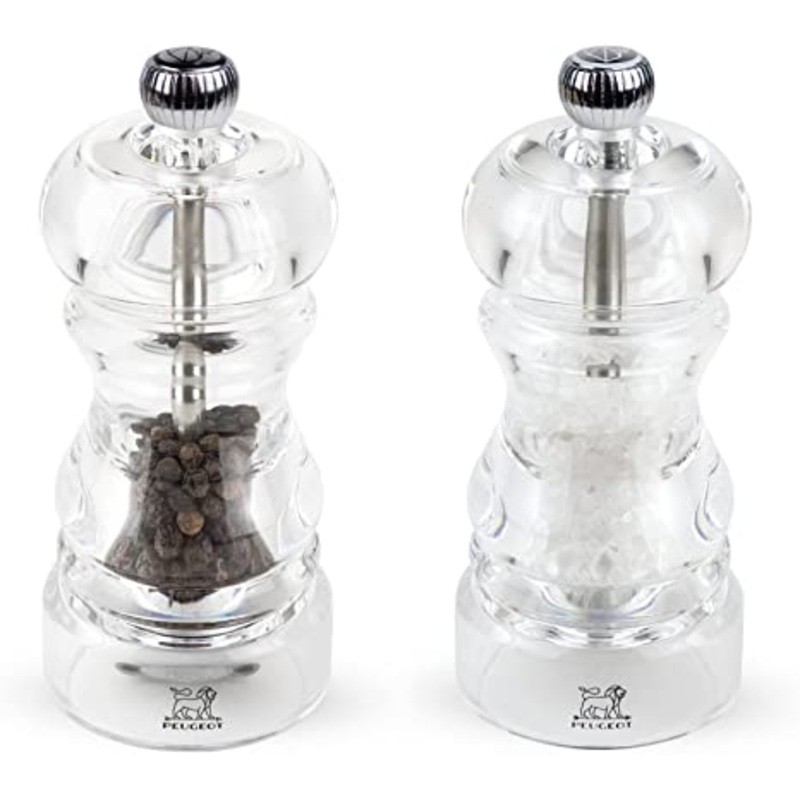 Peugeot Nancy Acrylic Pepper & Salt Mill Set - 12cm/5"