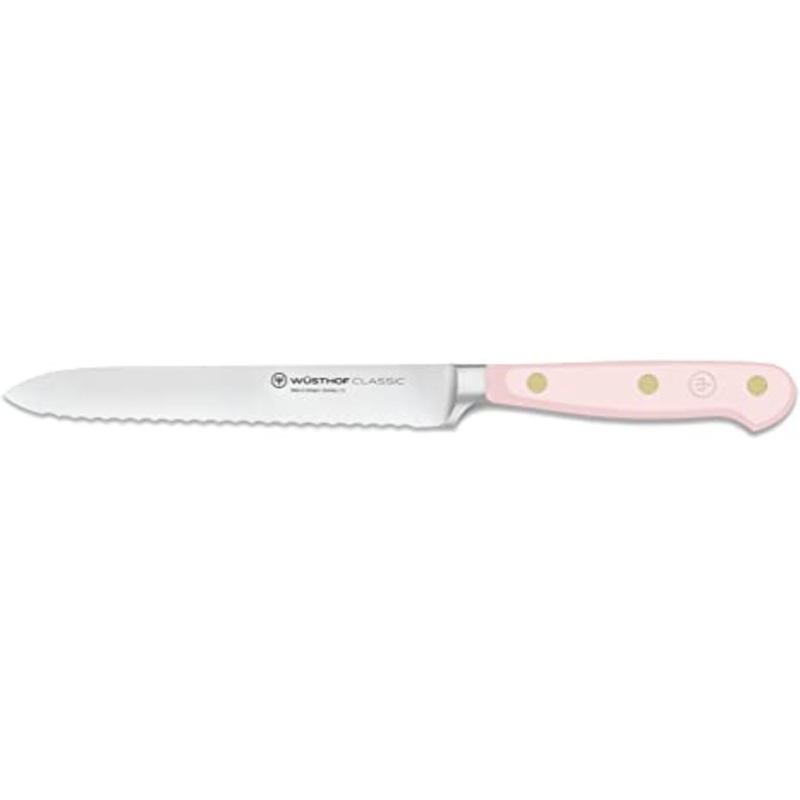 Wusthof Classic Pink Himalayan Salt - 5" Serrated Utility Knife