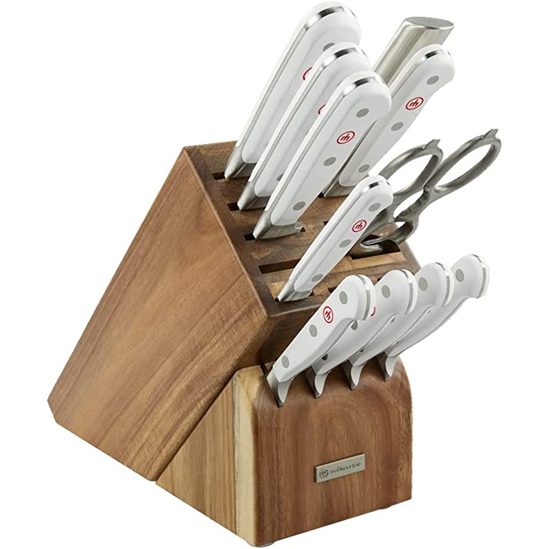Wusthof Classic White - 12 Pc. Knife Block Set