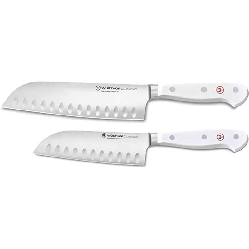Wusthof Classic White - 2 Pc. Santoku Set