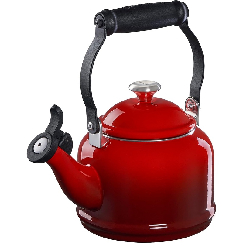 Le Creuset 1 1/4 Qt. Demi Kettle w/Stainless Steel Knob - Cerise