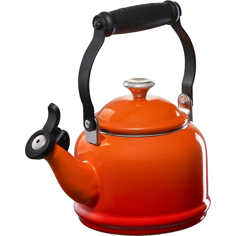 Le Creuset 1 1/4 Qt. Demi Kettle w/Stainless Steel Knob - Flame