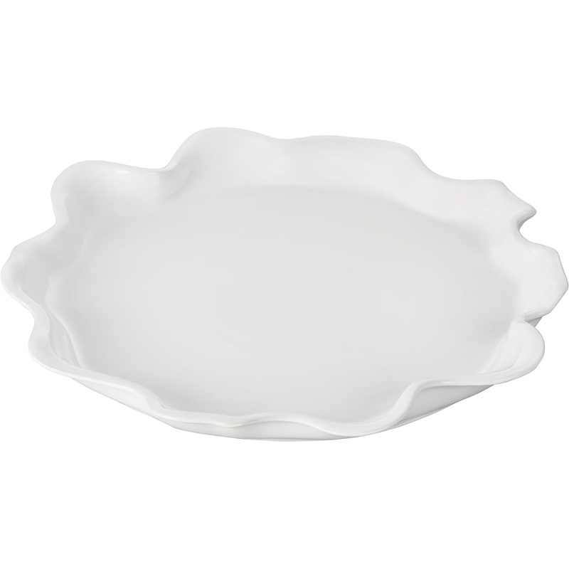 Le Creuset 14" Iris Serving Platter - White