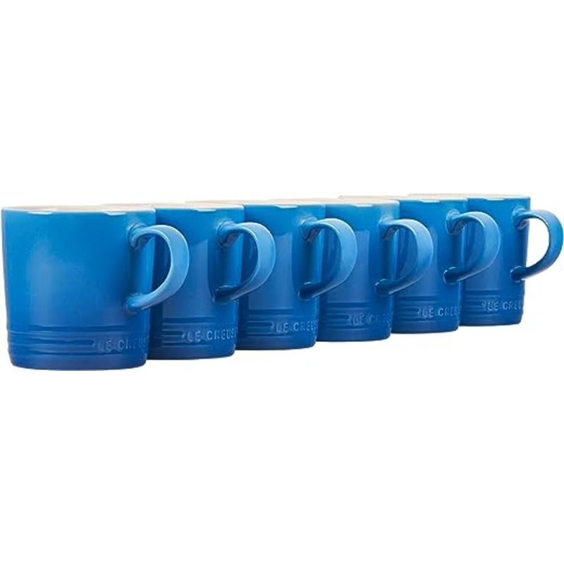 Le Creuset Set of 6 - 12 oz. London Mugs - Marseille