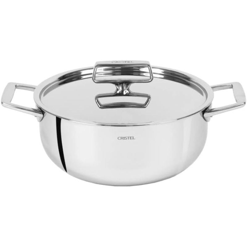 Cristel Castel'Pro Ultraply - 6 Qt. Stewpan w/Stainless Steel Lid