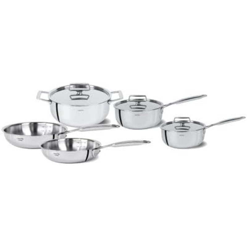 Cristel Castel'Pro Ultraply - 8 Pc. Stainless Steel Cookware Set