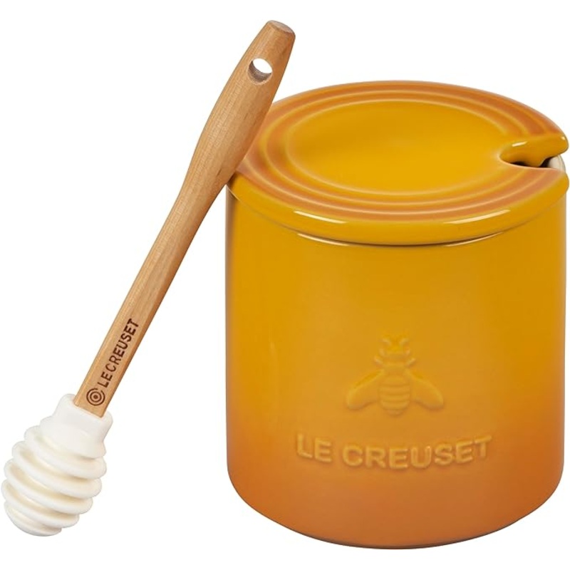 Le Creuset 14 oz. Signature Honey Pot w/ Dipper - Nectar