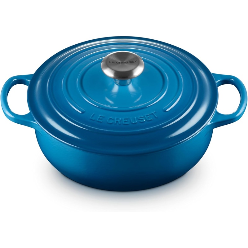 Le Creuset 3 1/2 Qt. Signature Sauteuse w/Stainless Steel Knob - Marseille