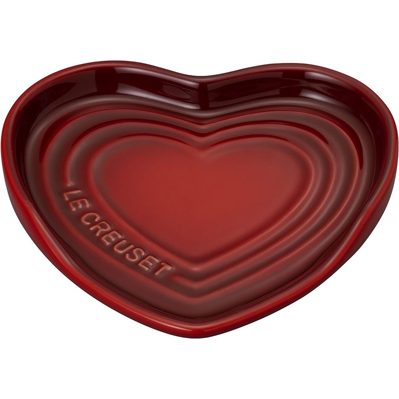 Le Creuset 5" Heart Spoon Rest - Cerise