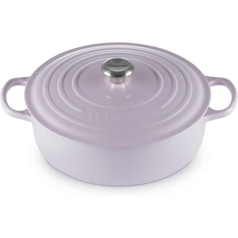 Le Creuset 6 3/4 Qt. Enameled Cast Iron Signature Round Wide Oven - Shallot