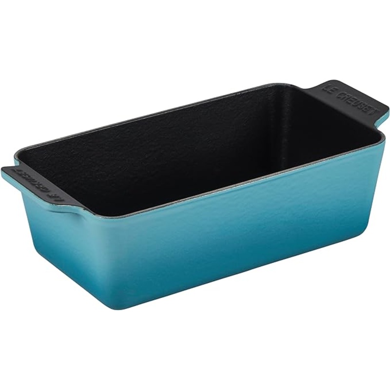 Le Creuset 9" x 5" x 3" (2 Qt.) Enameled Cast Iron Signature Loaf Pan - Caribbean