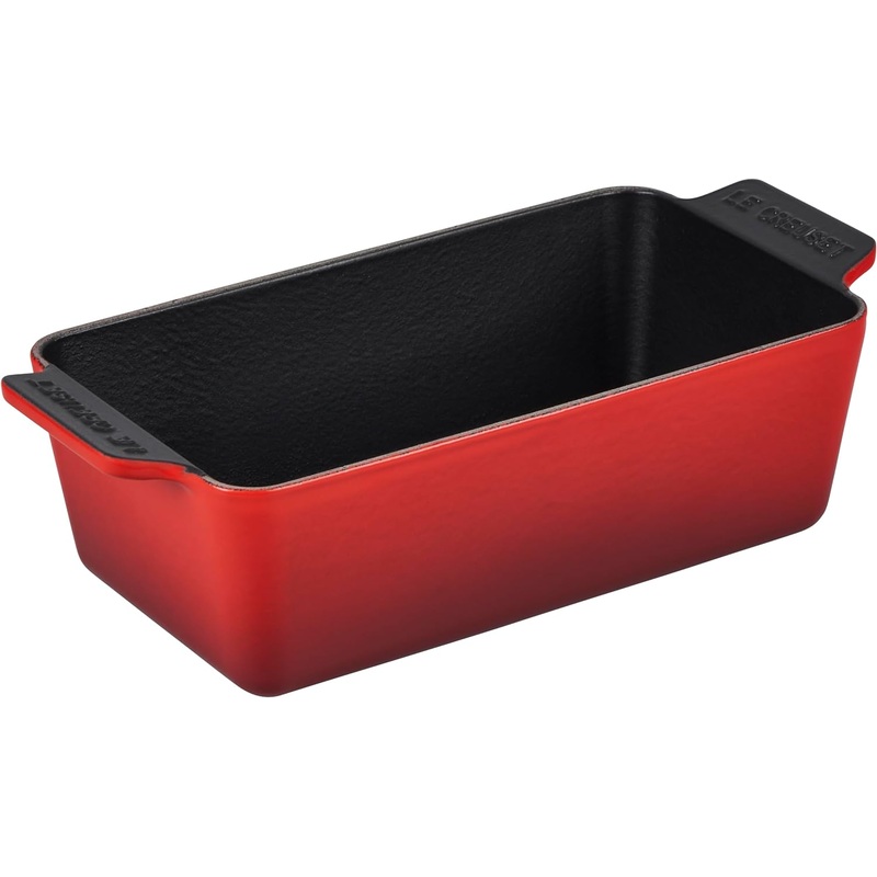 Le Creuset 9" x 5" x 3" (2 Qt.) Enameled Cast Iron Signature Loaf Pan - Cerise