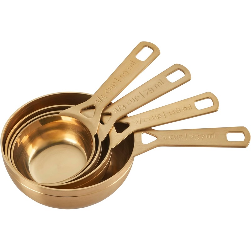 Le Creuset Set of 4 Measuring Cups - Gold