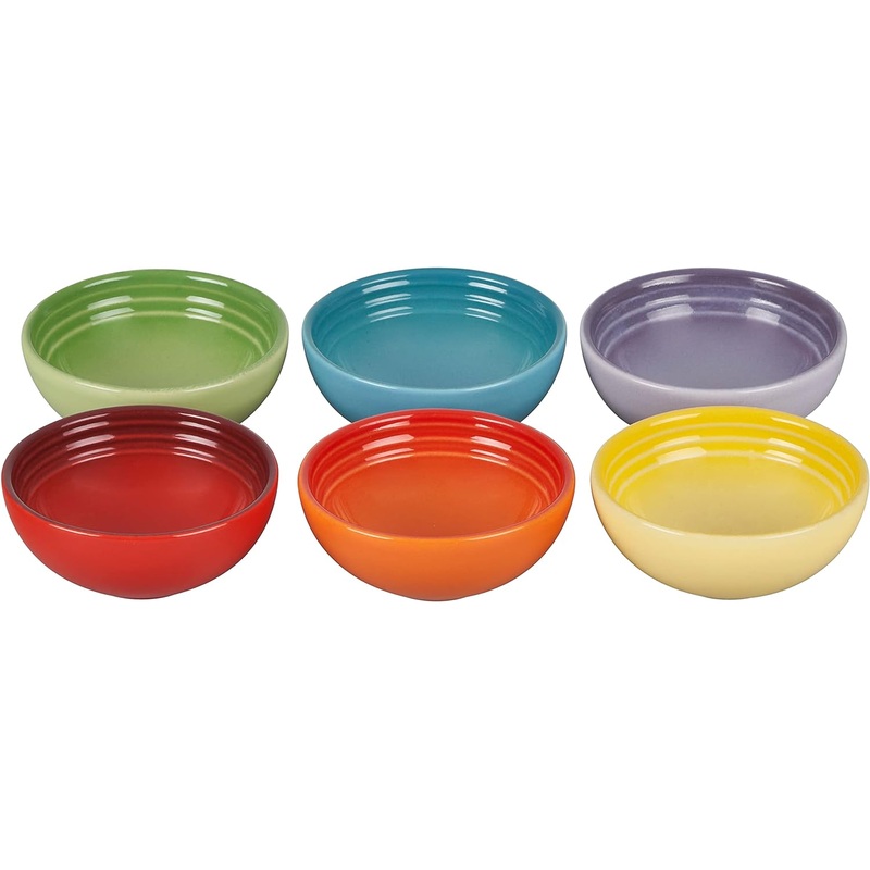 Le Creuset Set of 6 - 2 oz. Pinch Bowl Gift Set -  Multi Color
