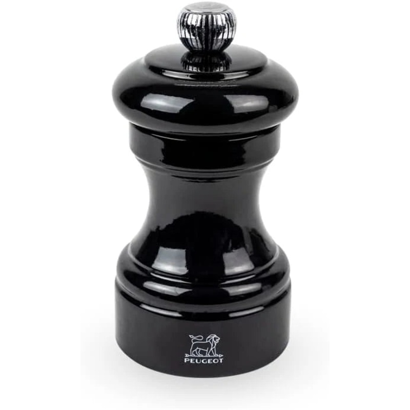 Peugeot Bistro Black Lacquer Pepper Mill - 10cm/4"