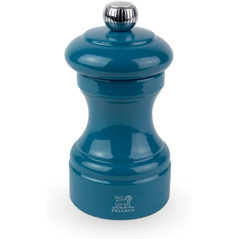Peugeot Bistro Pacific Blue Lacquer Salt Mill - 10cm/4"