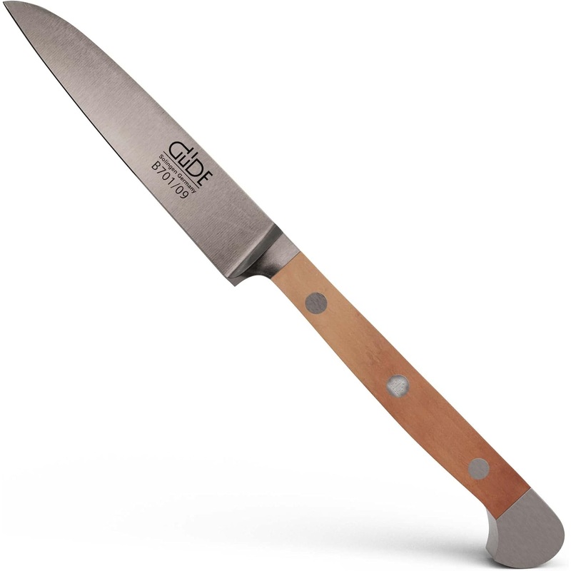 Gde Alpha Pear Series - 3" Forged Double Bolster Paring Knife, Luxury Pear Wood Handle