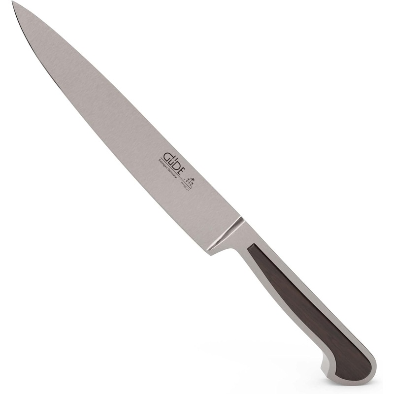 Gde Delta Series - 8" Forged Double Bolster Carving Knife, African Blackwood Handle